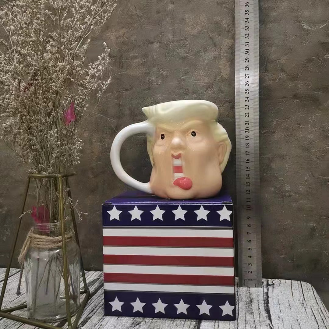 3D Funny Trump Ceramic Coffee Mug