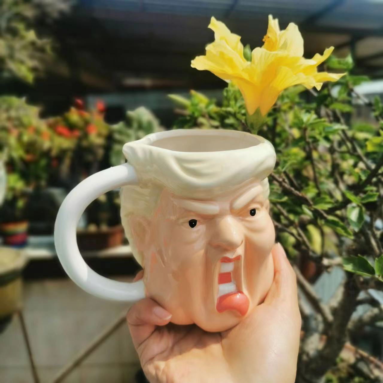 3D Funny Trump Ceramic Coffee Mug