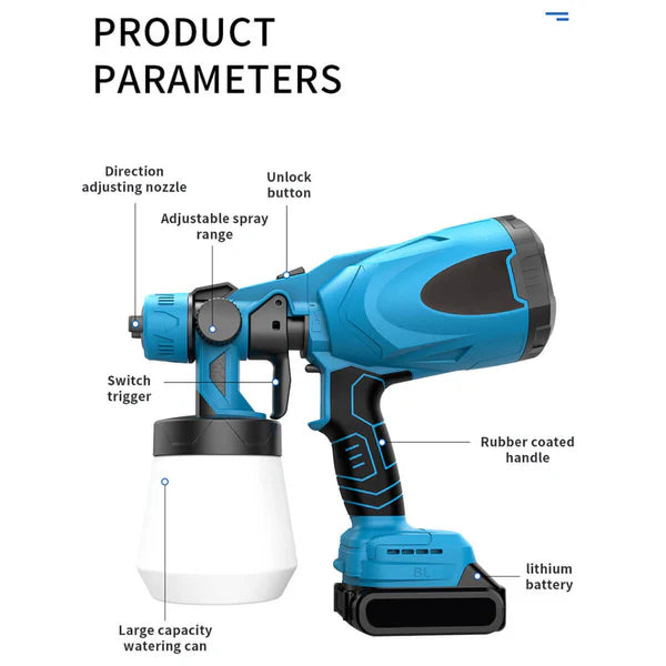 ful-fun®High-pressure Cordless Paint Sprayer